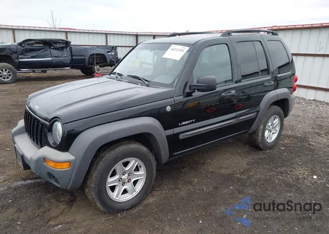2004 Jeep Liberty Sport из США, поврежденный, VIN 1J4GL48KX4W263757